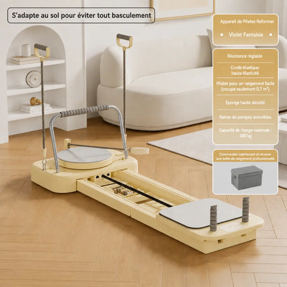 Pilates Reformer Pro – Le Studio de Pilates Professionnel, Pliable et Compact