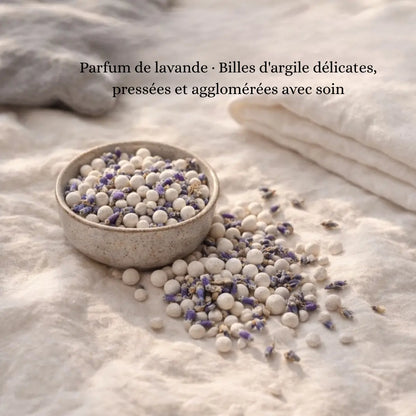Coussin Chauffant Yeux — Billes d'Argile & Lavande | Anti-Fatigue Chaud/Froid