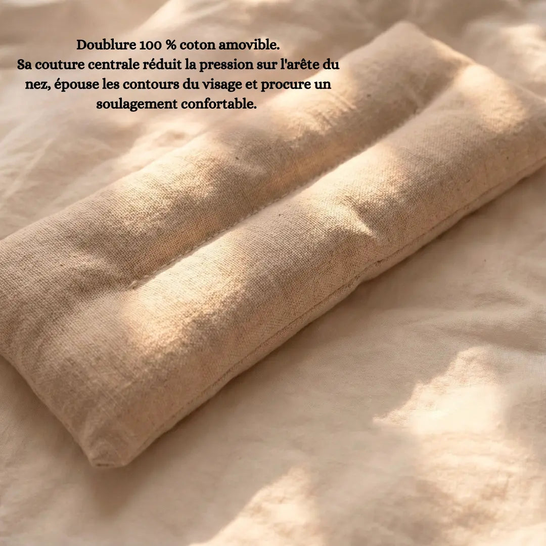 Coussin Chauffant Yeux — Billes d'Argile & Lavande | Anti-Fatigue Chaud/Froid